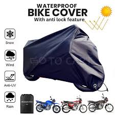 Bike Cover Water Proof full Size Motorcycle Motorbike 70cc -125cc Bike Cover Parachute Top Parking Cover in preminum quality